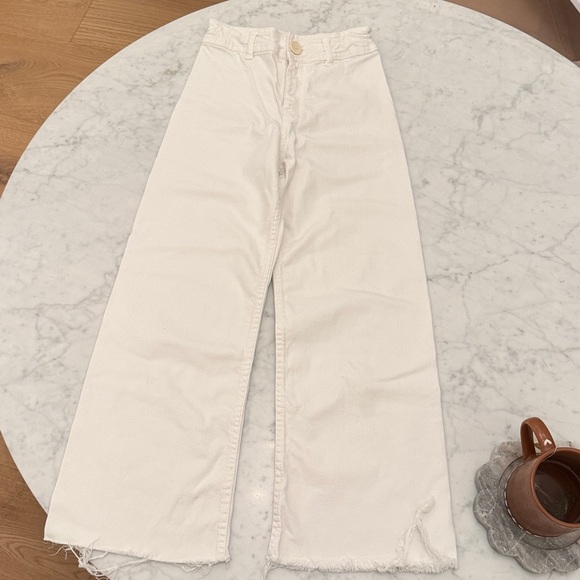 Zara Other - Zara Girls Marine Fit High Rise Comfort Stretch Wide Leg